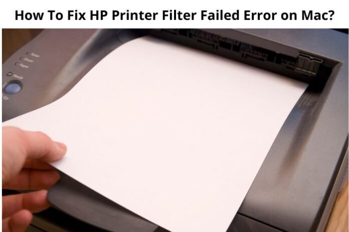 hp printer filter failed