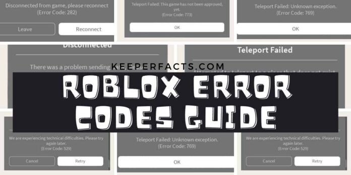 Roblox error codes